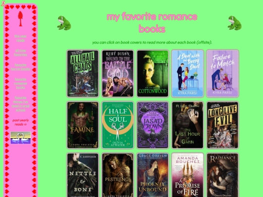 pages/fav-romance-books screenshot