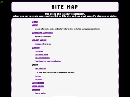 pages/sitemap screenshot