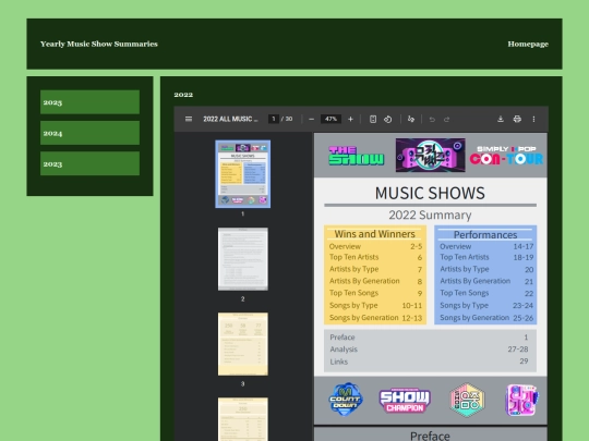 YearlyMusicShowSummaries/2022 screenshot