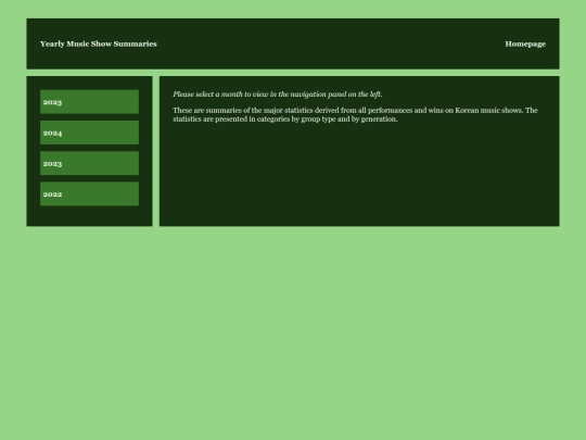 YearlyMusicShowSummaries screenshot