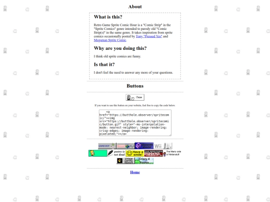 page/spritecomic/about screenshot
