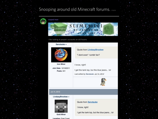 rambling/forumite screenshot