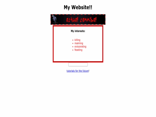 index screenshot