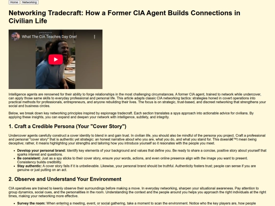 cia-networking screenshot