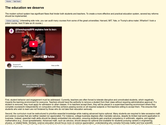 education screenshot