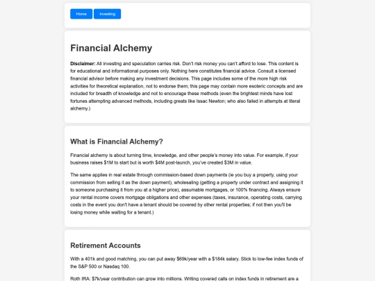 financialalchemy screenshot