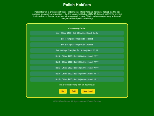 games/poker screenshot