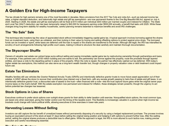 taxesarticle screenshot