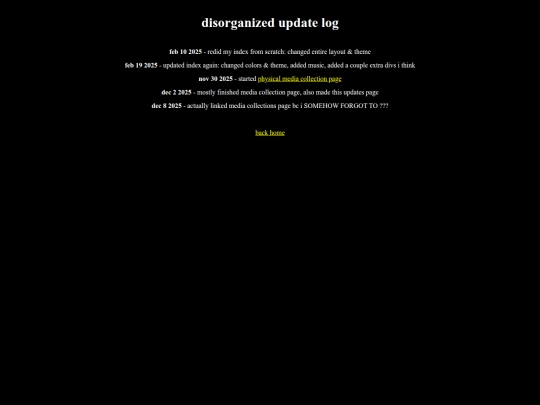 updates screenshot