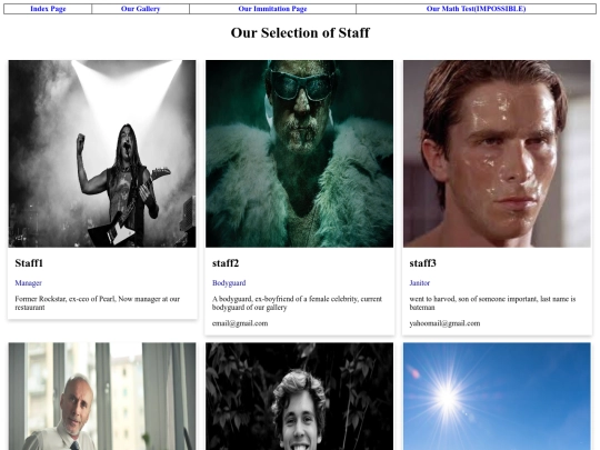 staff page /StaffPage screenshot
