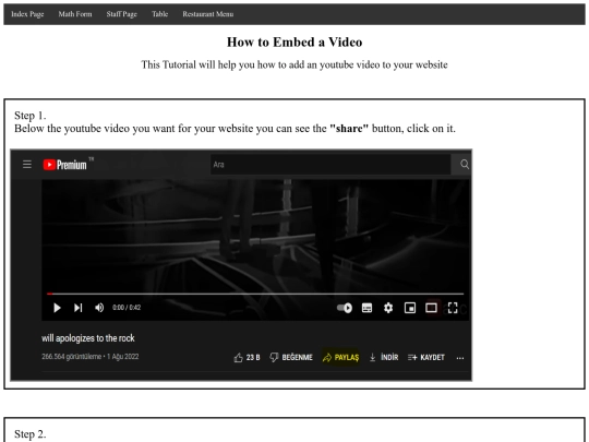 video embedding/Embed screenshot