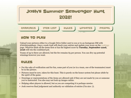 rules screenshot