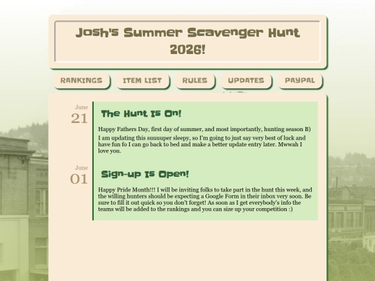 updates screenshot