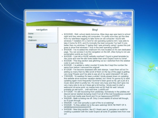 blog screenshot