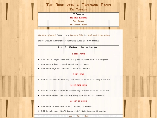 examples/the_big_lebowski screenshot