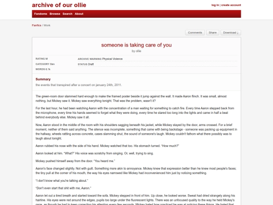fanfics/someone-is-taking-care-of-you screenshot