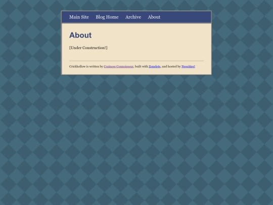 blog/about screenshot