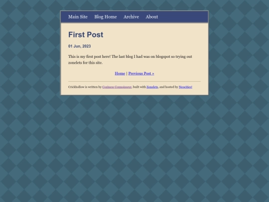blog/posts/2023-06-01-First-Post screenshot