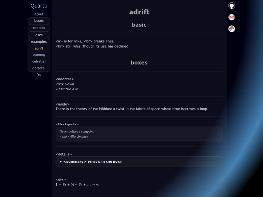 examples/adrift screenshot