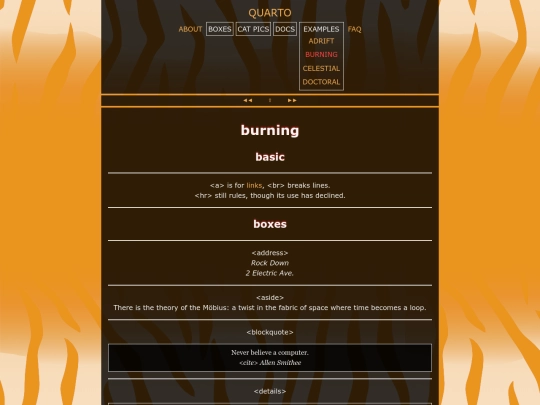 examples/burning screenshot