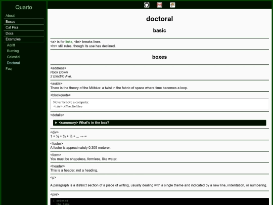 examples/doctoral screenshot