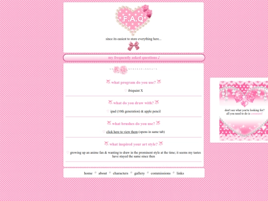 faq screenshot