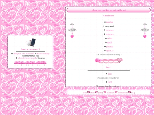 links screenshot