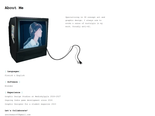 aboutme screenshot