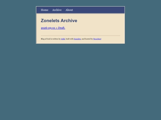 main/blog/archive screenshot