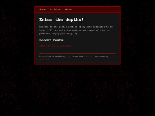 main/blog screenshot