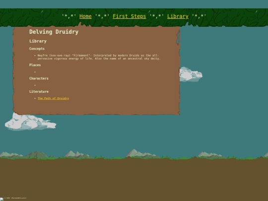 html/library screenshot