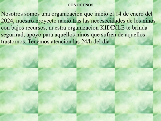 conocenos screenshot