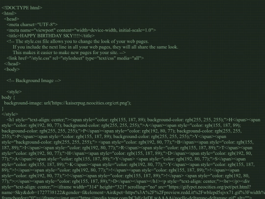 skybdaycode screenshot