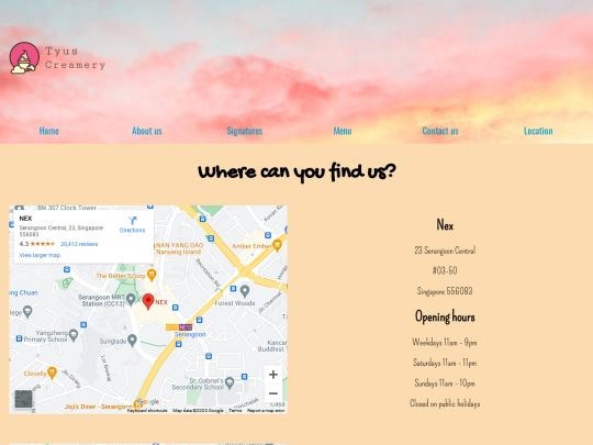 location screenshot