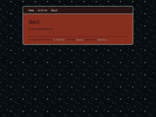 blog/about screenshot