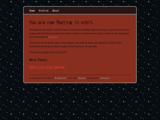 blog screenshot