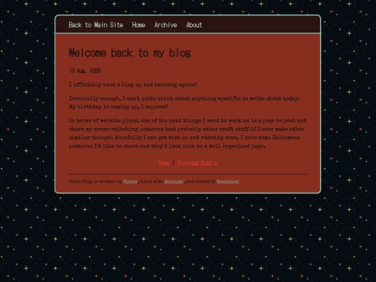 blog/posts/2026-08-13-Welcome-back-to-my-blog screenshot