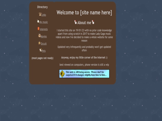 index screenshot