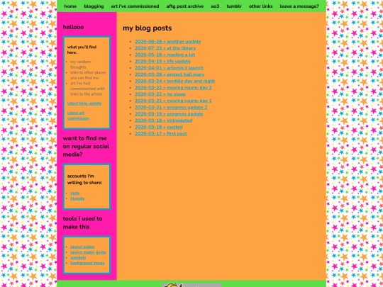 blog screenshot
