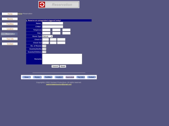 Tugba/Site1/reservation screenshot