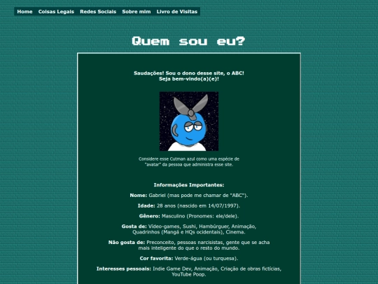 aboutme screenshot