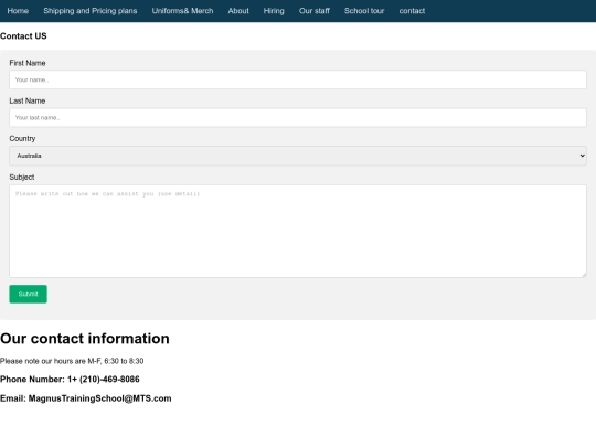 contact screenshot