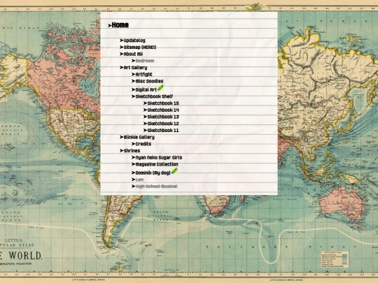 Sitemap screenshot