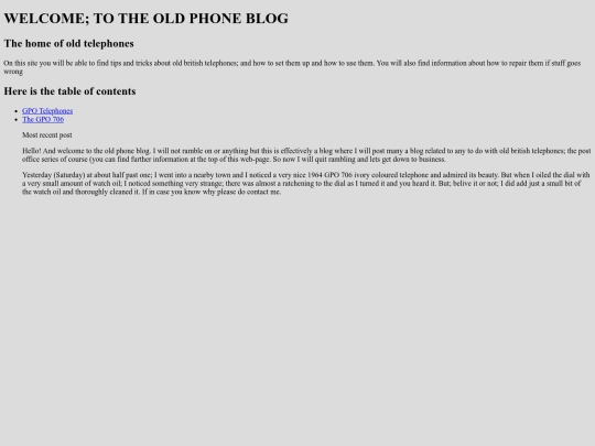 theoldphoneblog screenshot