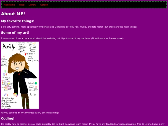 AboutMe screenshot