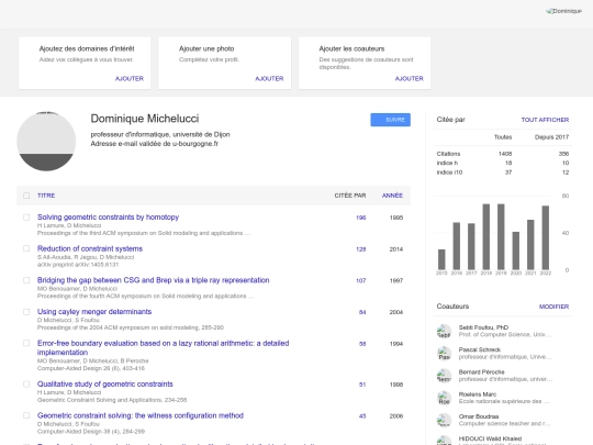 DominiqueMichelucci_GoogleScholar screenshot