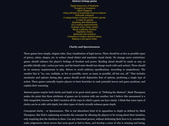 Abstracts/links/ESSAY screenshot