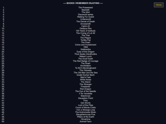 lists/books screenshot