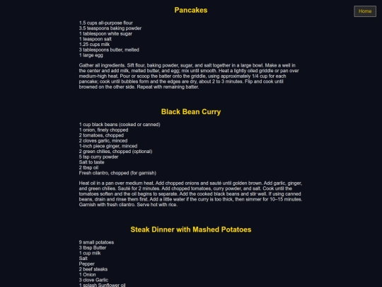 lists/food screenshot