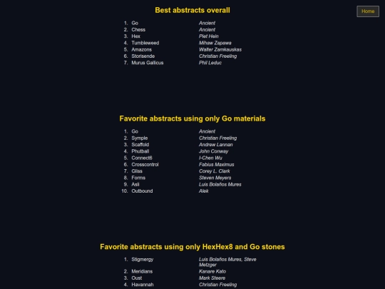 lists/games screenshot
